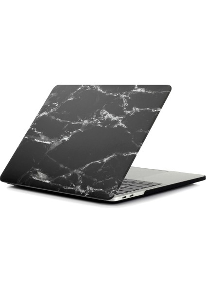 Desenli Sert Koruyucu Kılıf MacBook Pro 13 Inç 2016 A1706/A1708/A1989/A2159/A2251/A2289/A2338-MERMER Doku/siyah (Yurt Dışından)