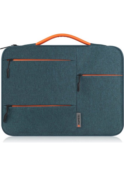 14INÇ Dizüstü Bilgisayar Için Saplı Çanta Stil Fermuarlı Laptop Çantası-Lacivert (Yurt Dışından)