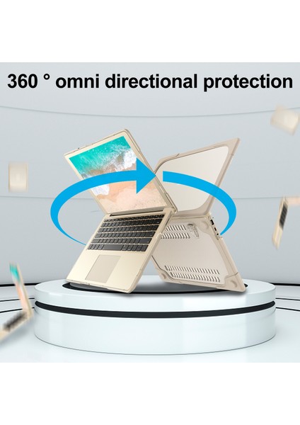 Microsoft Surface Laptop Için Kickstand Tasarımlı Sert Pc Tam Korumalı Dizüstü Bilgisayar Kılıfı Kapağı 2/3/4 15 Inç 1873/1METAL Klavye Versiyonu-Haki (Yurt Dışından)