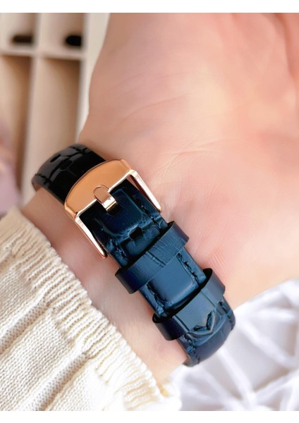 Deri Kordonlu Iç Fonksiyonları Çalışır 3 Atm+Takvim Özel Tasarım Kadın Kol Saati BFM1905BWT fırsatları