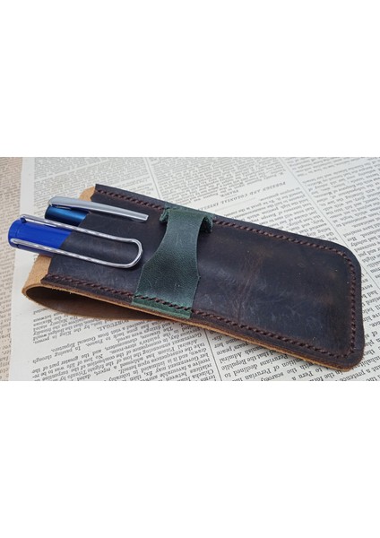Hakiki Deri El Emeği Özel Kalemleriniz Için Kalemlik Kalem Kutu 27 cm 6 cm modelleri