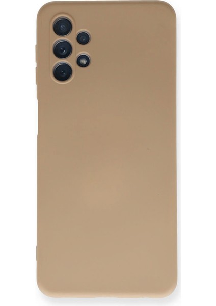 Samsung Galaxy A32 5g Kılıf Nano Içi Kadife Silikon - Bej 144036