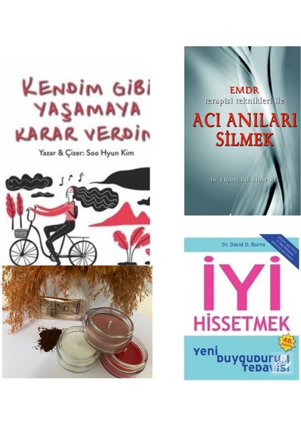 Kendim Gibi Yaşamaya Karar verdim - EMDR Terapisi Teknikleri ile Acı Anıları Silmek - İyi Hissetmek - 3 Kitap