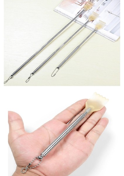 Metal teleskobik sırt kaşıma aparatı, cep tipi, açılır kapanır, uzayan sırt kaşıma aracı fırsatları