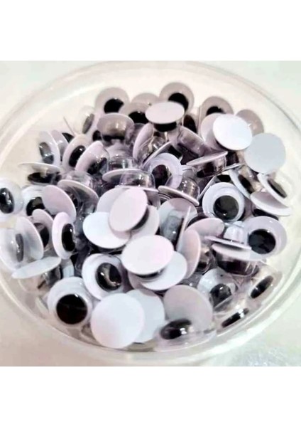 200 Adet Siyah Oynar Göz 8mm