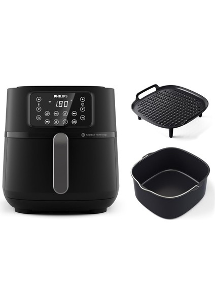 HD9285/96 Airfryer Xxl Fritöz, Uzaktan Bağlantı, 1.4 Kg, 7.2 L Kapasite (Aksesuarlar Dahildir)