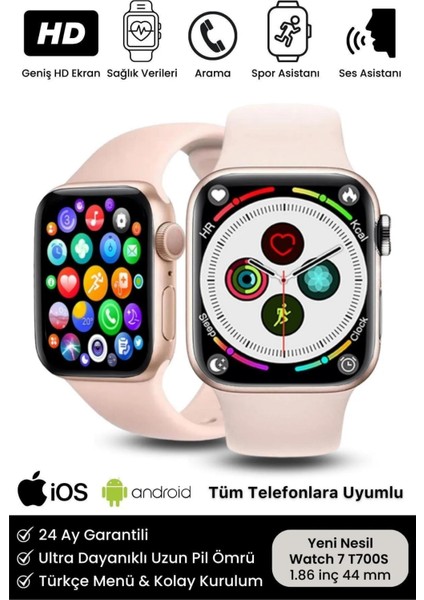 Yeni Nesil Watch 7 Ios Android Uyumlu SAkıllı Saat