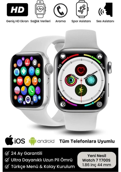 Yeni Nesil Watch 7 Ios Android Uyumlu SAkıllı Saat