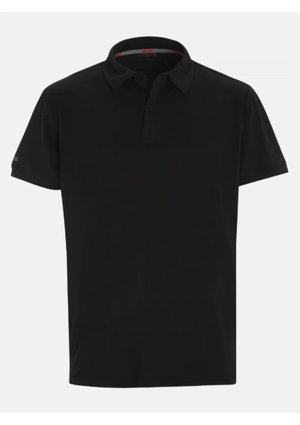 Tech Pıque Polo Ss Siyah Erkek T-Shirt