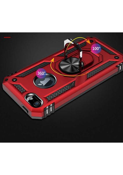 Apple iPhone 5 Uyumlu Kılıf Soldier Korumalı Yüzüklü ve Mıknatıslı Tpu Gövde Kılıf indirimleri