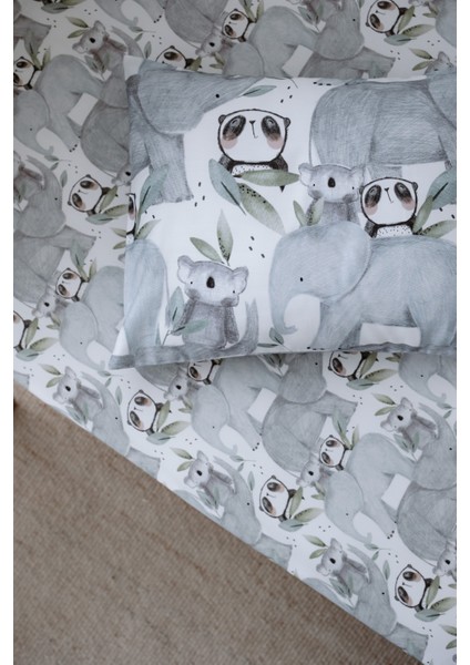 Hayvanlı Bebek Lastikli Çarşaf Seti (80X160+15) - Forest Gang modelleri