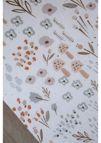 Minimal Çiçekli Bebek Lastikli Çarşaf Seti (80X140+15) - Woodland Floral fırsatları