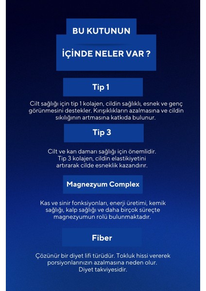 Vita Ceel 2'li Saç&tırnak Vitamini ve Magnezyum Complex Diyet Takviyesi Collagen Tip 1, 3