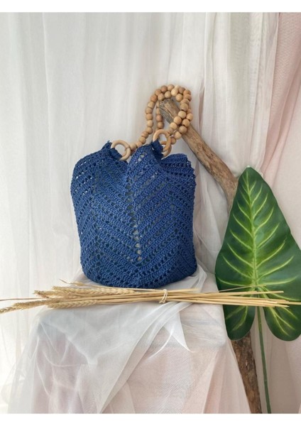 Handmade Naturel Tasarım Hasır Çanta