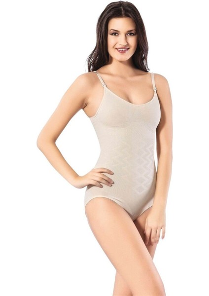 Kadın Seamless Alttan Kancalı Bodysuit 3001