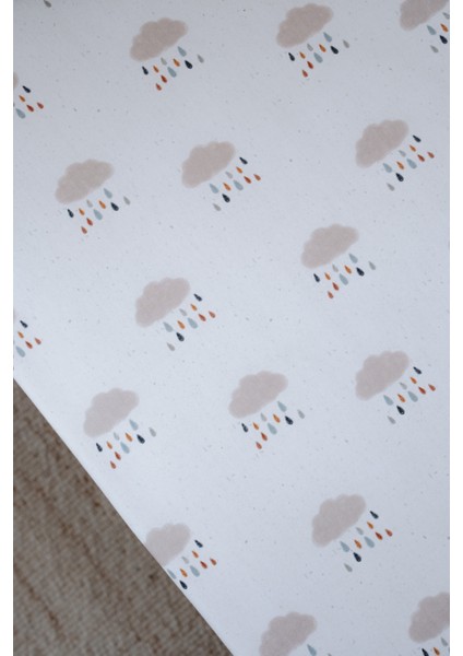 Yağmur Bulutlu Bebek Lastikli Çarşaf Seti (90X190+20) - Rain Clouds modelleri