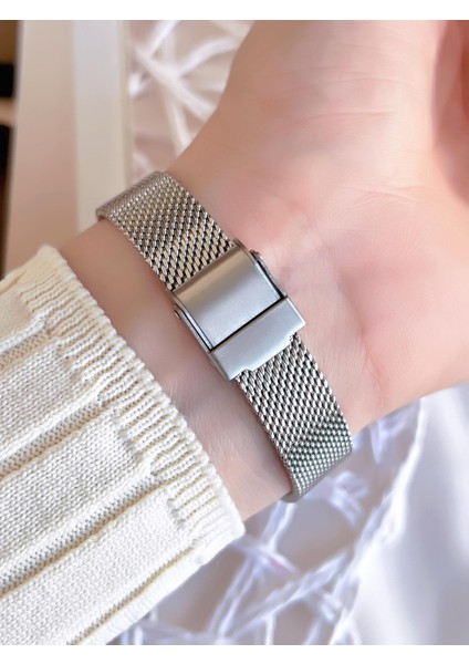 Hasır Kordonlu Gümüş/rose Kararmaz Renk Atmaz 3 Atm Özel Tasarım Kadın Kol Saati BF1618CWT-E modelleri