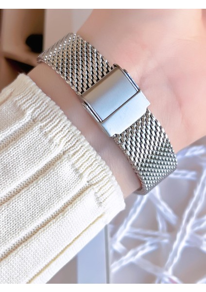 Hasır Kordonlu Gümüş/rose Kararmaz Renk Atmaz 3 Atm Özel Tasarım Kadın Kol Saati BF2665CWT-E fırsatları