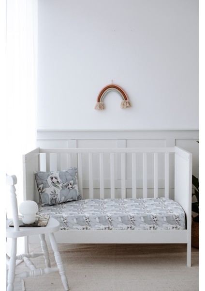 Hayvanlı Bebek Lastikli Çarşaf Seti (80X140+15) - Forest Gang