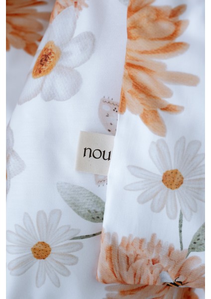 Büyük Çiçekli Bebek Nevresim Takımı (100X150) - Flower Party indirimleri