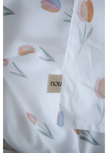 Renkli Laleli Bebek Nevresim Takımı (100X150) - Spring Tulip fırsatları