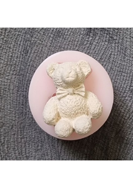 Mini Minyatür Magnet Ayıcık, Fiyonklu 3cm Küçük Ayı Silikon Kalıp K-1300, Sabun Alçı Mum Kalıbı indirimleri