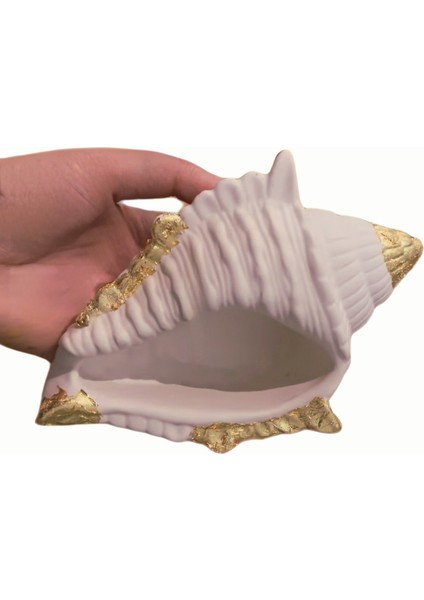 Istiridye Midye Deniz Kabuğu Mumluk Saksı Silikon Kalıp K-1301, Kokulu Taş Sabun Alçı Mum Kalıbı
