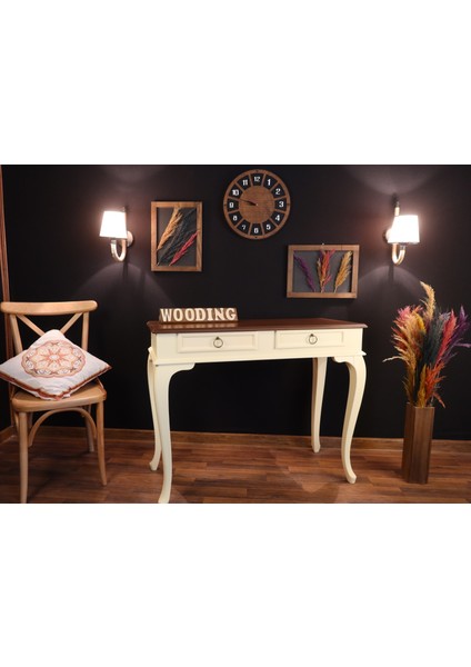 Mobilya 120 cm Çekmeceli Masif Lake Ceviz Dresuar