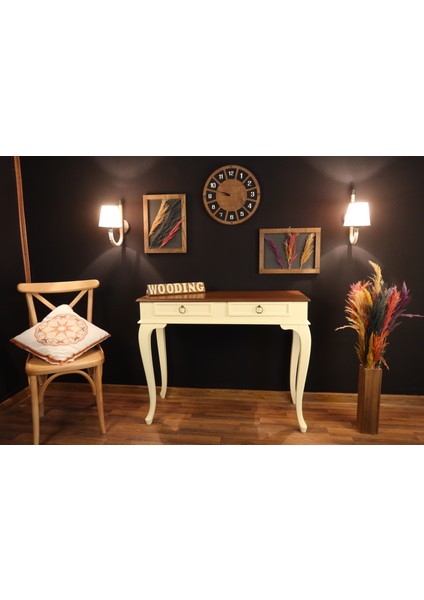 Mobilya 120 cm Çekmeceli Masif Lake Ceviz Dresuar modelleri