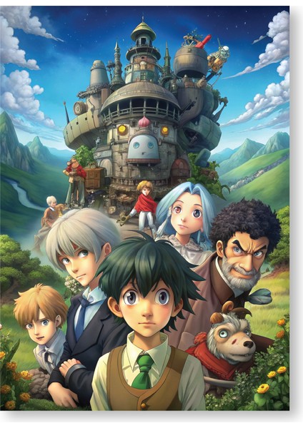 Howl's Moving Castle Anime Poster C