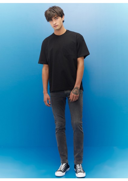 Erkek Düşük Bel Slim Tapered Denim Pantolon L211034003_719 Luke indirimleri