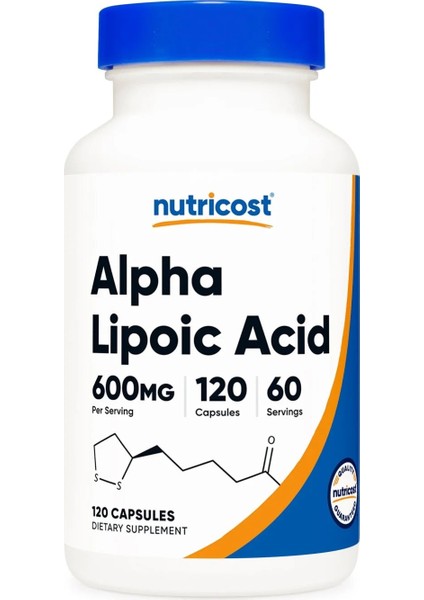 Nutricost Alpha Lipoic Acid, 300 mg 120 Capsules