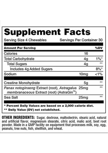 Animal Creatine Chews 120 Tablet