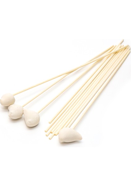 12'li Kuş Taşlı Beyaz Suni Kamış