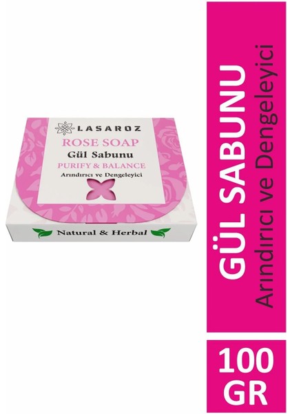 Dr. Bronos Lasaroz Gül Sabunu Doğal Bitkisel Arındırıcı Dengeleyici Sabun 100 gr