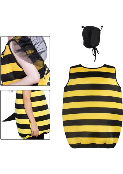 Yetişkin Bumble Bee Kostüm Arı Cosplay Cosplay Sahne Festivali Tatil Için (Yurt Dışından)