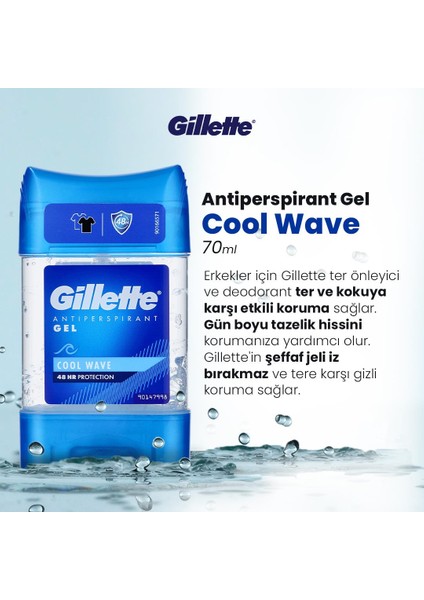 7 Al 6 Öde Gillette Jel Cool Wave Terleme Önleyici 70 Ml, Kulak Çubuğu Hediyeli