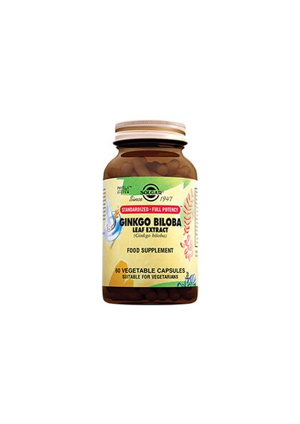 Ginkgo Biloba Leaf Extract 60 Kapsül ( 1 Adet )
