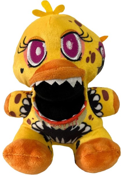 Fnaf- Peluş- Peluş Oyuncaklar-Tüm Karakterler (7")- Peluş Oyuncaklar: Spring Trap, Fox，bonnie，withered Foxy(Twisted Chica) (Yurt Dışından)