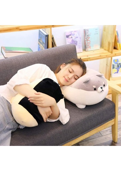 Doldurulmuş Hayvan Shiba Inu Peluş Köpek Oyuncak Anime Corgi Kawaii Peluş Yumuşak Yastık, Kız Erkek Için Peluş Oyuncak Hediyeler (20 Inç, Siyah) (Yurt Dışından) fırsatları