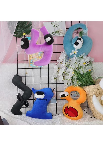 Sayı Peluş Oyuncaklar - Shape Lore Peluş Bebek - Erkek ve Kız Çocuklar Için Ilk Eğitim Alfabe Peluş - Erkek ve Kız Çocuklar Için Temel Hediyeler (9) (Yurt Dışından)