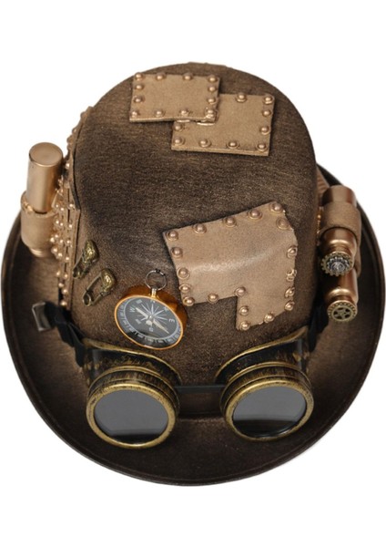 Cosplay Maskeli Tatili Için Steampunk Silindir Ş I (Yurt Dışından)