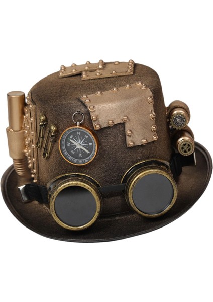 Cosplay Maskeli Tatili Için Steampunk Silindir Ş I (Yurt Dışından)