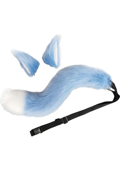 Kuyruk Cosplay Set Saç Headdress Şapkalar Için Mavi (Yurt Dışından) indirimleri