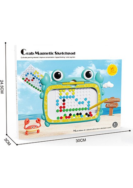 World Çocuk Manyetik Çizim Tahtasında Yengeç Şekli Oyuncak 3-6 Yaş Mantık Eğitimi Eğitici Oyuncak (Yurt Dışından)