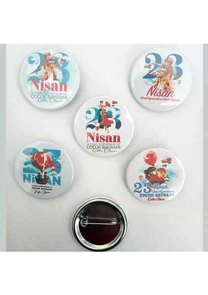 5 Adet - 23 Nisan Öğrenci Rozeti