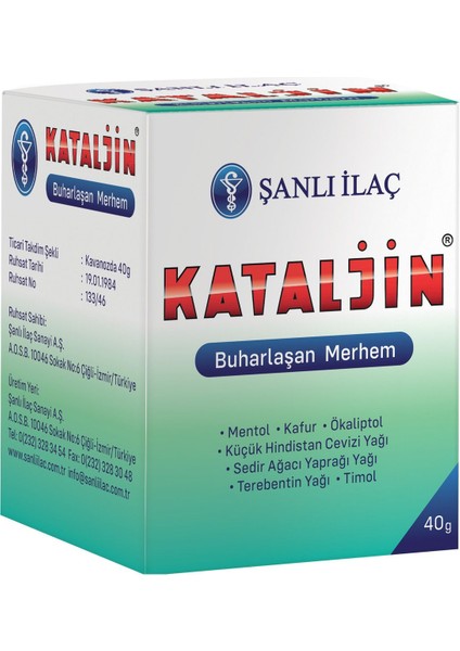 Şanlı Kataljin Buharlaşan Merhem 40 gr