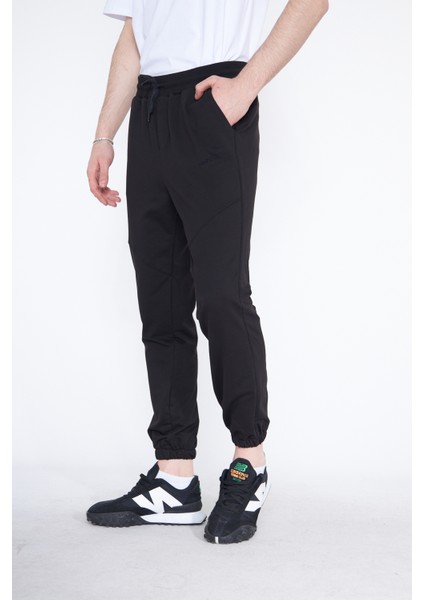 Siyah Erkek Eşofman Altı, Lastik Paça Lastik Bel 3 Iplik modelleri