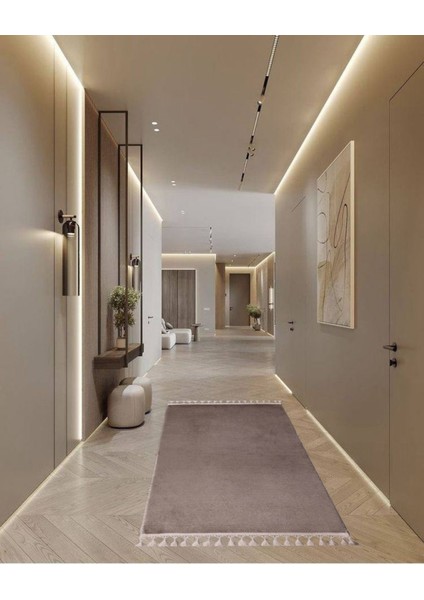 Pelüş Halı Modern Halı Kaymaz Taban Saçaksız Halı Yatak Odası Halı Salon Odası Mutfak Hol Sim