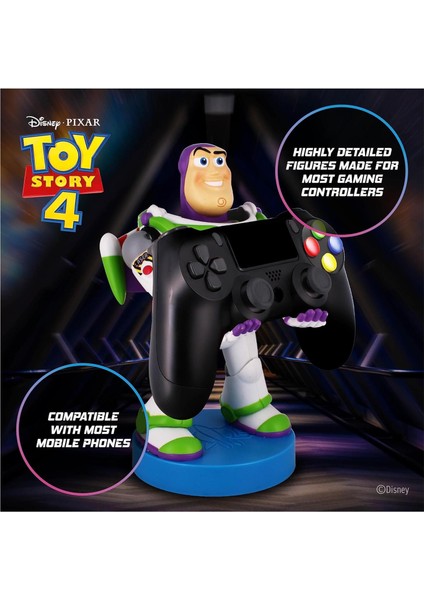 Cable Guys Disney Toy Story Buzz Lightyear Dualsense Dualshock Oyun Kolu Tutucu Telefon Uyumlu Cable Guys Lisanslı Orijinal